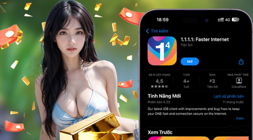 Hình ảnh quảng cáo của 5699 hiển thị nền tảng và các lợi ích